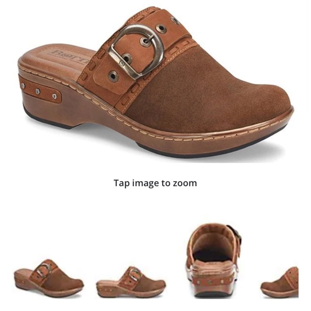 - Suede Clogs